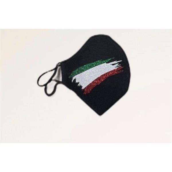 NOPE MASK ITALIAN FLAG - NERO- SS20007M-900