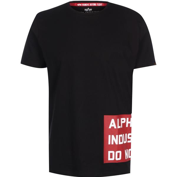 ALPHA INDUSTRIES T SHIRT DO NOT REMOVE - NERO - 126541-03