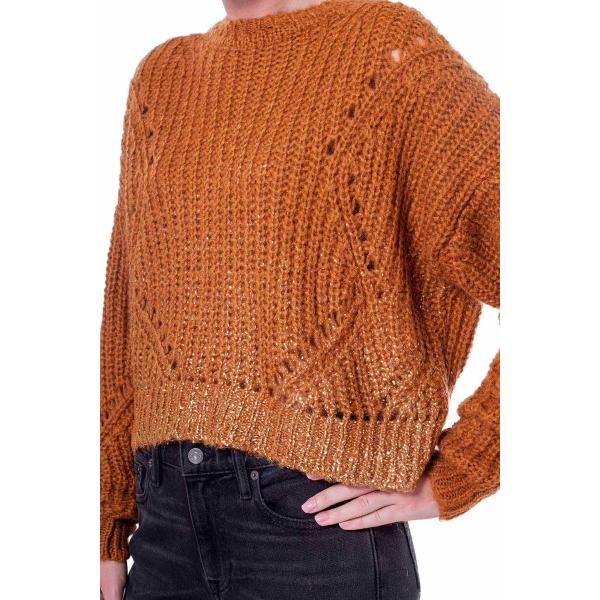 ROY ROGERS MAGLIONE LAMè- CAMMELLO/ORO- A20RND511C753XXXX-B51