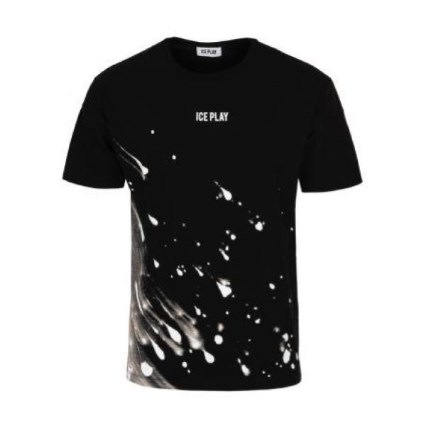 ICE PLAY T-SHIRT JERSEY - NERO/BCO -F051P400-9000