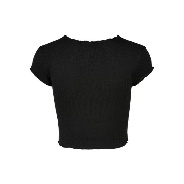 ONLY KITTY TOP CROP S/S - NERO - 15202041-NE
