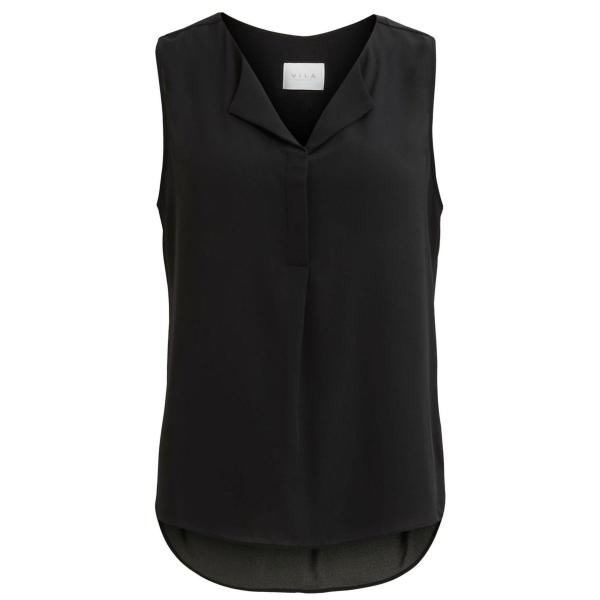 VILA T-SHIRT VILUCY S/L - NERO - 14044615-NE