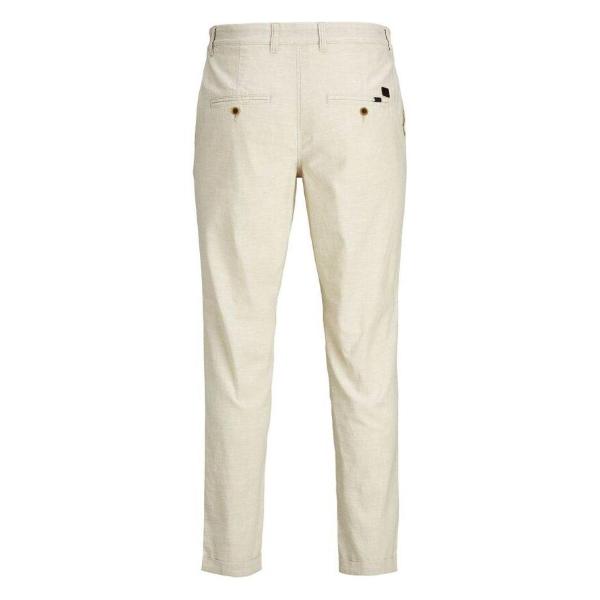 JACK & JONES PANTALONE JJIACE JJLINEN - BEIGE - 12172146-BEI