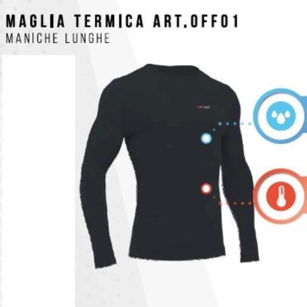 OFF SIDE MAGLIA TERMICA  M/L - NERO - OFF-01