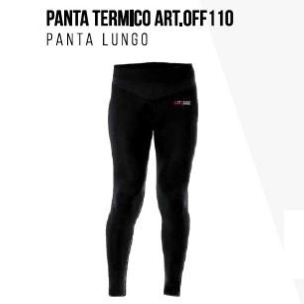 OFF SIDE PANTA TERMICO LUNGO - NERO - OFF-110