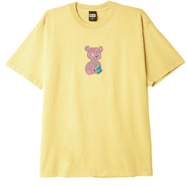 OBEY T SHIRT HONEY BEAR - GIALLO -166912932E