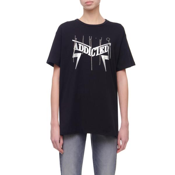 LIU JO MAXI  T/SHIRT - NERO - TA2124J5003-22222