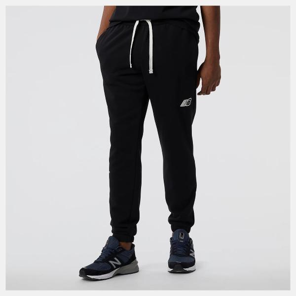 NB PANTALONE FLEECE JOGGER - NERO - MP23504BK