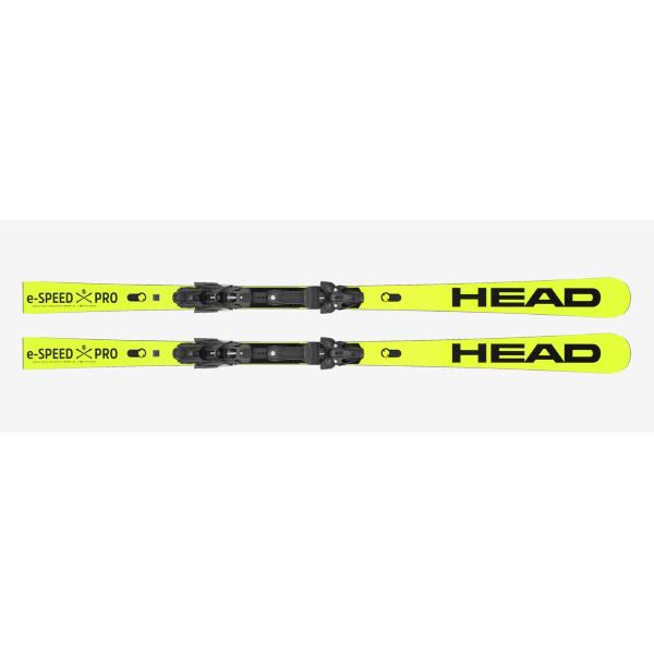 HEAD SCI E-SPEED PRO  + ATTACCO FREEFLEX 16 - GIALLO/NERO - 313222
