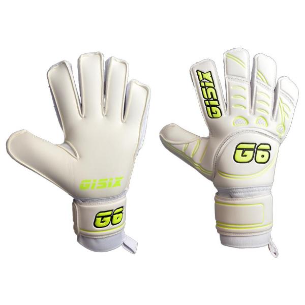 GISIX  GUANTO PORTIERE GRIP CONTROL SPINES  -BIANCO/GIALLO FLUO-G084