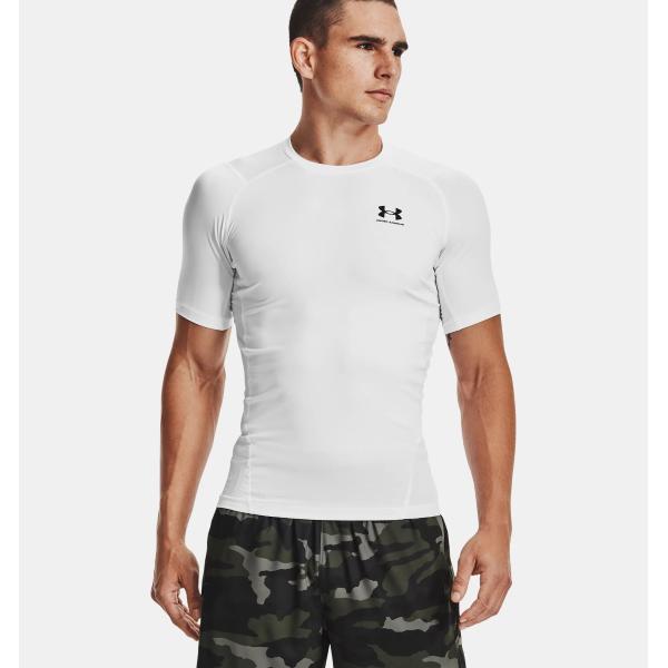 UNDER ARMOUR MAGLIA M/C HEAT GEAR - BIANCO - 1361518-100