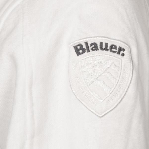 BLAUER FELPA ZIP - BIANCO - 24SBLUF01193-006804-100