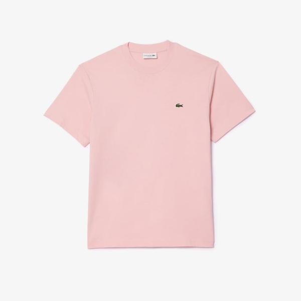 LACOSTE T-SHIRT JERSEY  - ROSA - TH7318-KF9