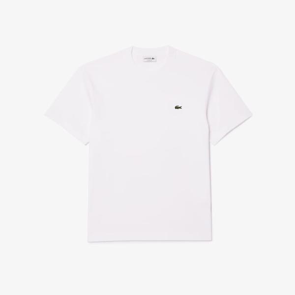 LACOSTE T-SHIRT JERSEY  - BIANCO - TH7318-001
