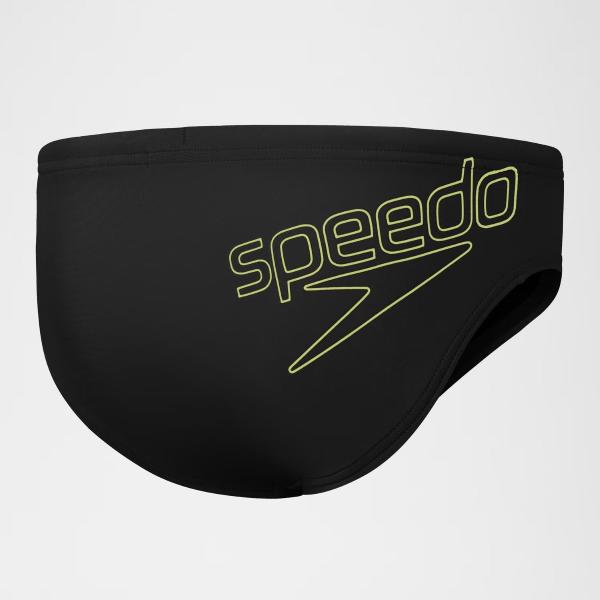 SPEEDO COSTUME LOGO BRIEF - NERO/GIALLO -  8-00314916869