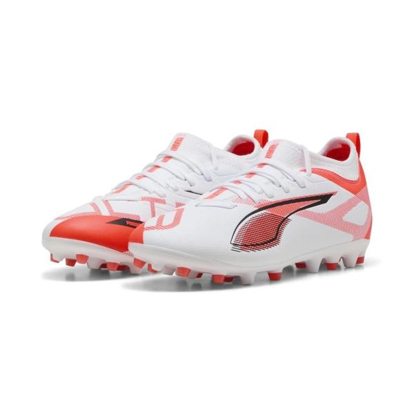 PUMA ULTRA 5 MATCH MG JR - BIANCO/ARANCIO - 108349-01