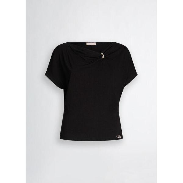LIU JO T-SHIRT MODA M/C - NERO - TA5176JS360-22222