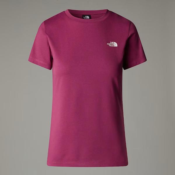 TNF T-SHIRT S/S SIMPLE DOME SLIM - MAGENTA- NF0A87NH6EO1