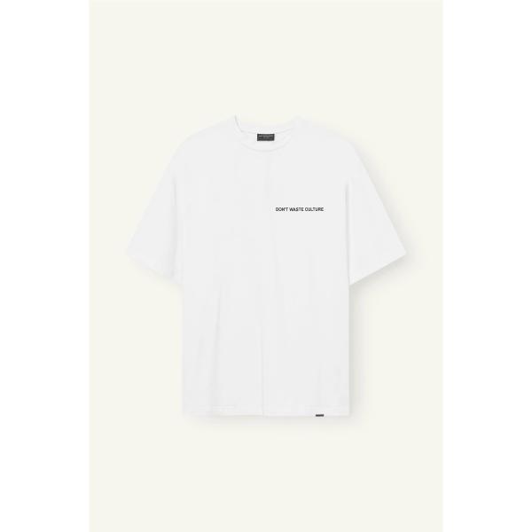 DON'T WASTE CULTURE T-SHIRT TALORA - BIANCO - D11.1709-200