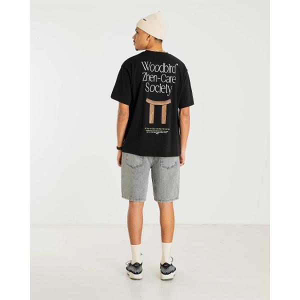 WOODBIRD T-SHIRT - NERO - 2516-410-NE