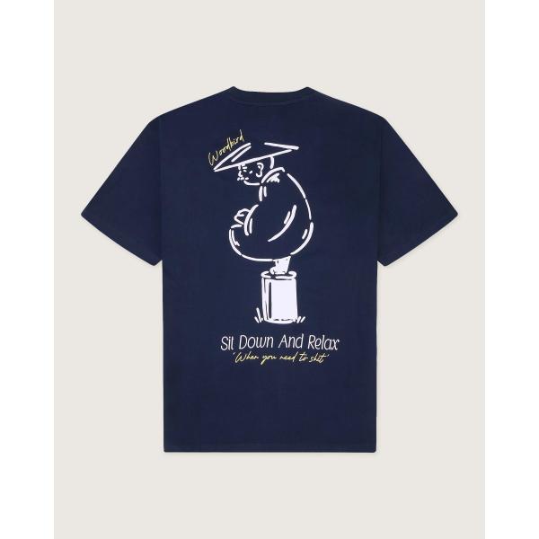 WOODBIRD T-SHIRT - BLU NAVY - 2516-412-BLU