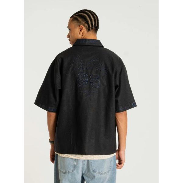 WOODBIRD CAMICIA - NERO- 2516-702