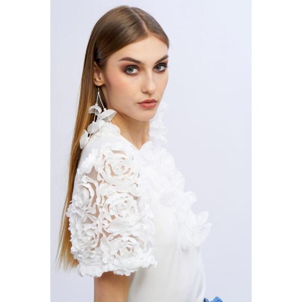 NOSECRETS T SHIRT MANICA ROSE - LATTE - 251NS184-LAT