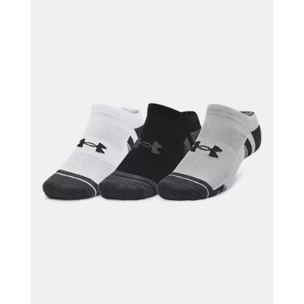 UNDER ARMOUR CALZA PERFORMANCE TECH 3PZ - BIANCO/NERO/GRIGIO - 1379503-011