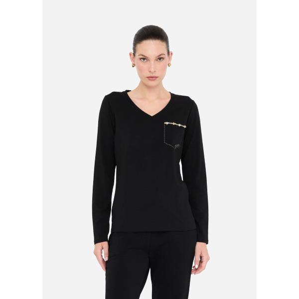 LIU JO  T-SHIRT M/L - NERO - TF5170JS003-22222