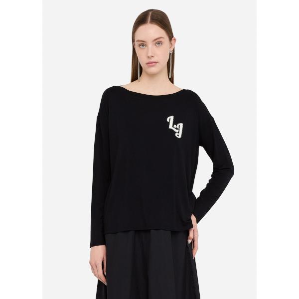 LIU JO  T-SHIRT M/L - NERO - TF5282JS360-S9149