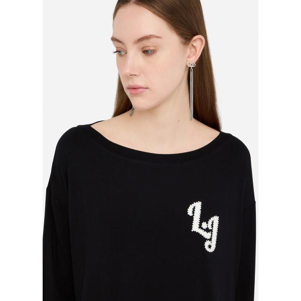LIU JO  T-SHIRT M/L - NERO - TF5282JS360-S9149
