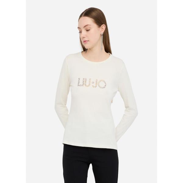 LIU JO MAGLIA M/L- BIANCO LATTE - TF5300JS003-09U35