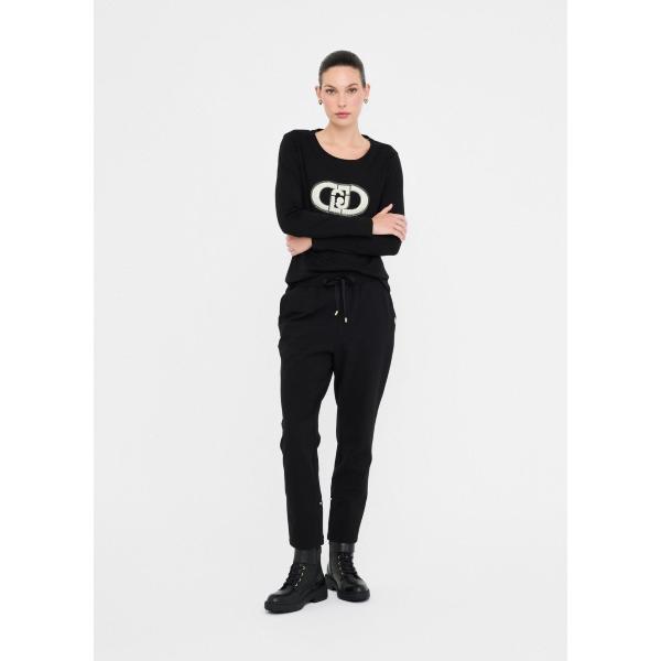 LIU JO  T-SHIRT M/L - NERO - TF5299JS923-N9785