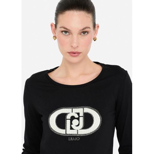 LIU JO  T-SHIRT M/L - NERO - TF5299JS923-N9785