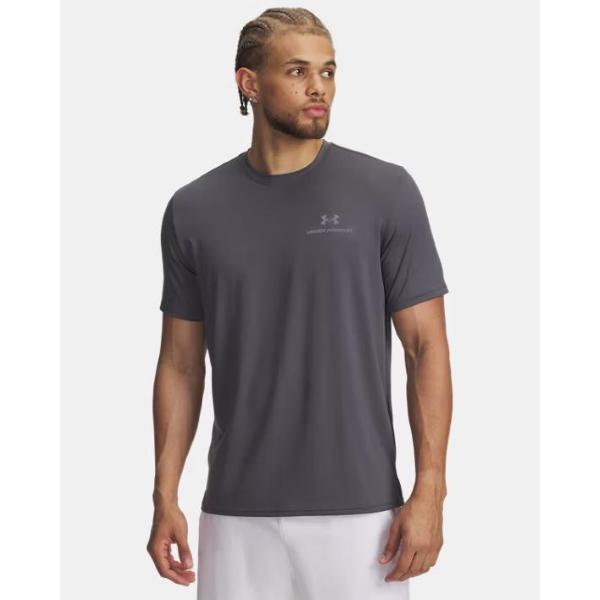 UNDER ARMOUR MAGLIA M/C LOGO - ANTRACITE - 1383973-025