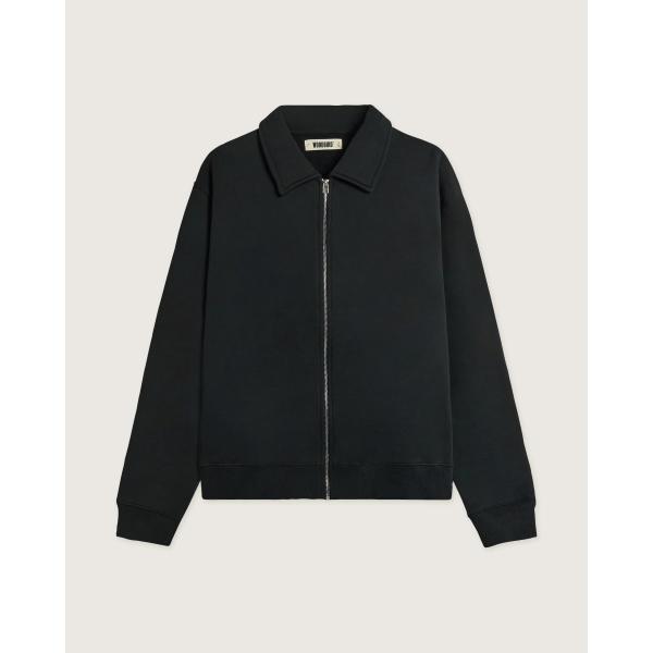 WOODBIRD FULL ZIP POLO - NERO - 2536-600