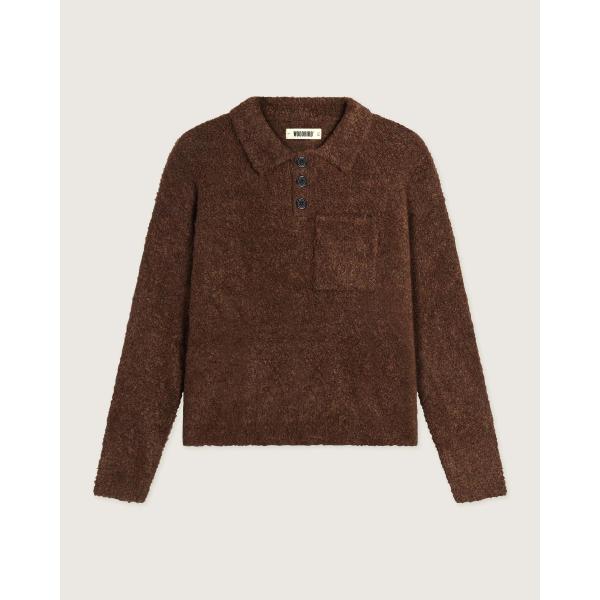 WOODBIRD MAGLIONE BOTTONI - MARRONE - 2536-804