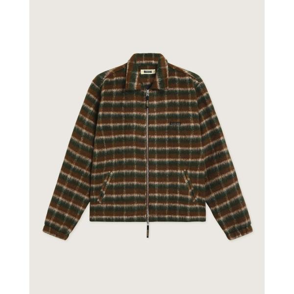 WOODBIRD FUZZY JACKET - MARRONE/VERDE - 2536-907