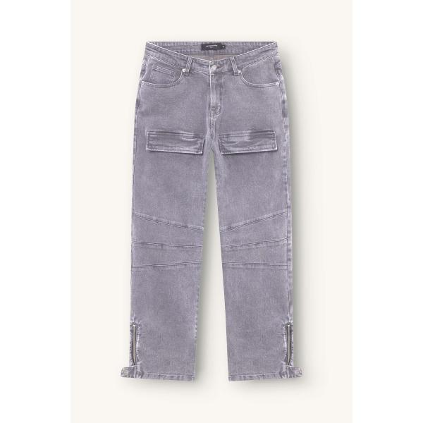 DON'T WASTE CULTURE PANTALONI DELARA - GRIGIO- 211840-GRG