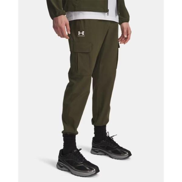 UNDER ARMOUR PANTALONE WOVEN CARGO - VERDE/MILITARE- 1386558-308