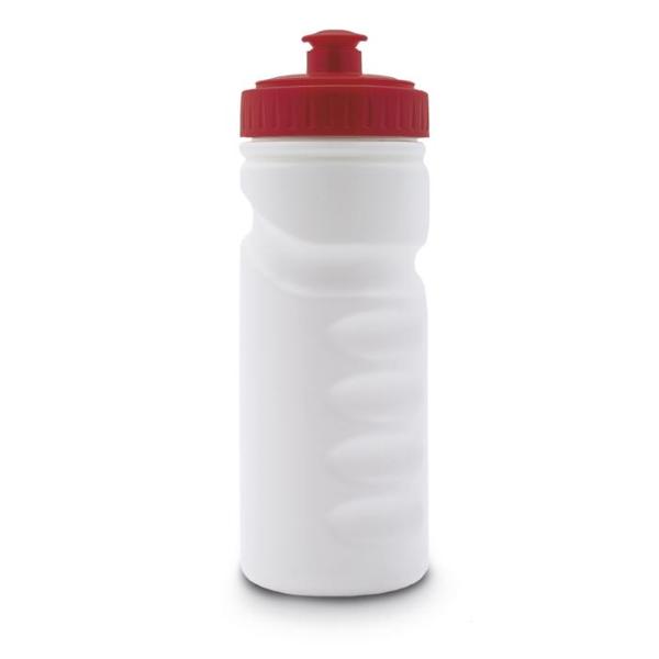 SILICON BORRACCIA TERMICA 500ML HDPE, BPA FREE - BIANCO/ROSSO - S26253-R