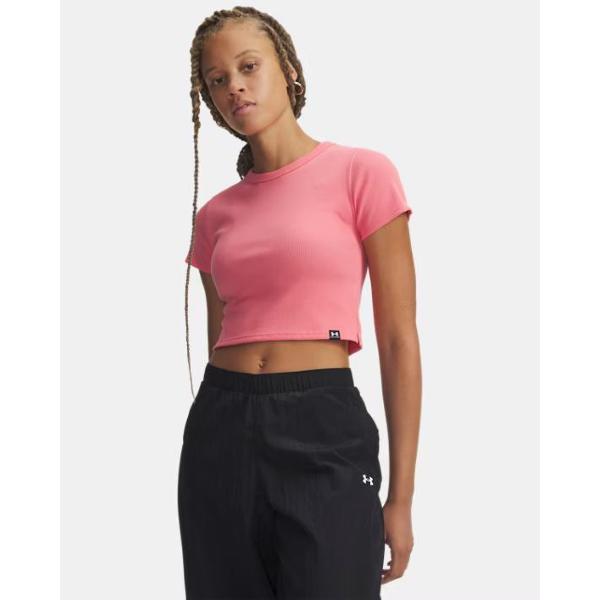 UNDEARMOUR T SHIRT RIVAL BABY TEE W- ROSA - 6000264-600