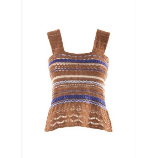 NENETTE TOP CROCHET  MOKA - CACAO - 41BB-MOKA