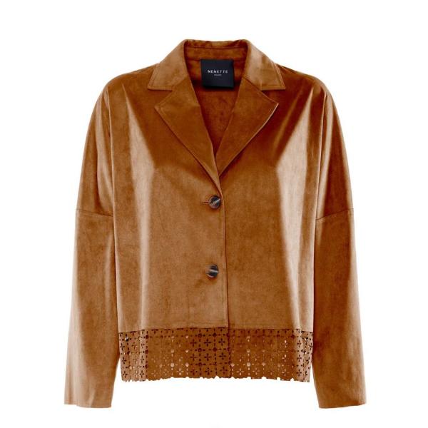 NENETTE GIACCA VORIS SUEDE - BRONZO - 41BB-VORIS