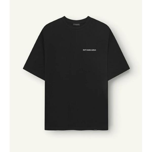 DON'T WASTE CULTURE  T-SHIRT CLEO - NERO/BIANCO - D11.1489-NE