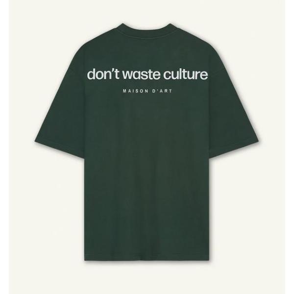 DON'T WASTE CULTURE  T-SHIRT CLEO - VERDE SCURO - D11.1489-VRD