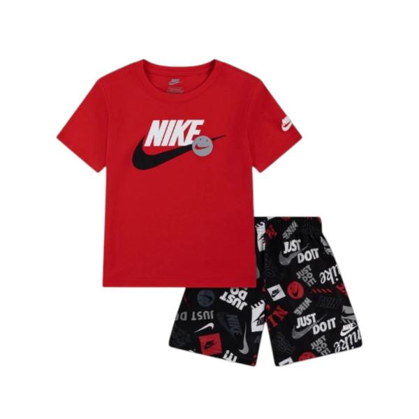 NIKE NSW ITS  SET INFANT - ROSSO/NERO - 66N945-023