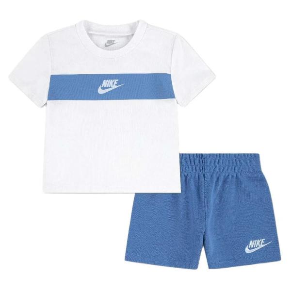 NIKE NSW FUTURA SET INFANT  - BIANCO/AZZURRO - 66N922-B4T