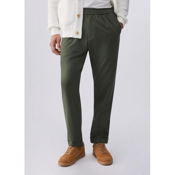 LIU JO PANTALONE JOGGER JERSEY - VERDE OLIVA - QA6065J4776-90309