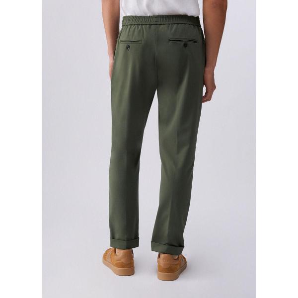 LIU JO PANTALONE JOGGER JERSEY - VERDE OLIVA - QA6065J4776-90309